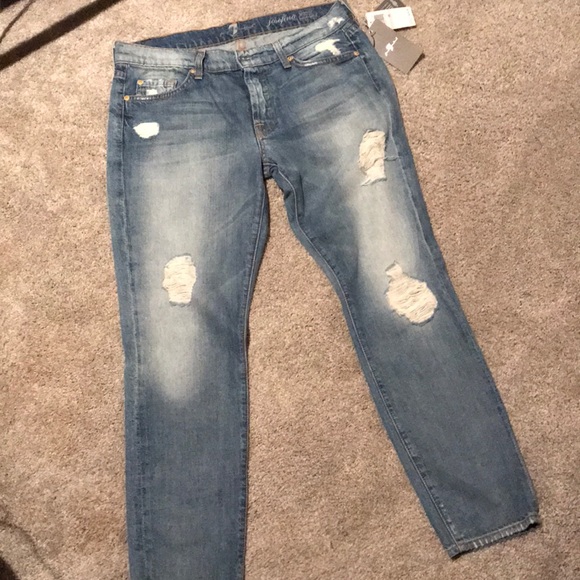 7 For All Mankind Denim - 7 for all mankind josefina skinny boyfriend jean
